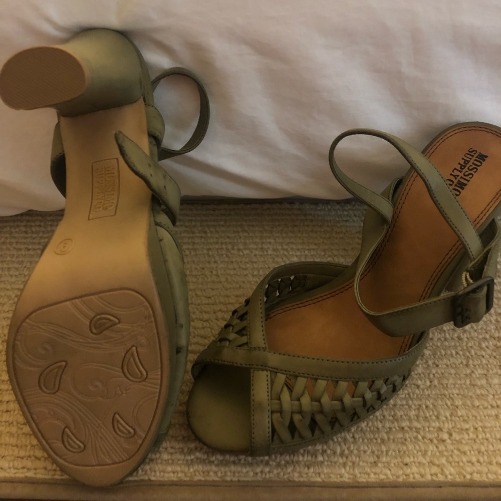 Army green, Mossimo Supply, never been worn heels.